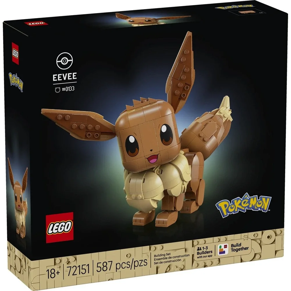 POKEMON EEVEE/LEGO/72151/587 PCS/NEW &SEALED/MINT BOX/MSLPE062826